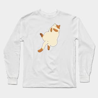 Cute sleeping cat sticker Long Sleeve T-Shirt